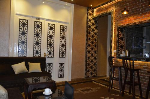 Zona de estar de Heritage Hostel Cairo