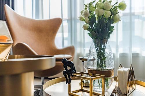 Posezení v ubytování Tianfu IN Service Apartement