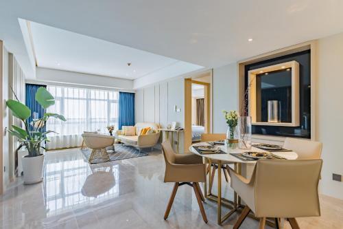 Posezení v ubytování Tianfu IN Service Apartement