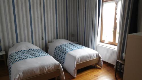Postel nebo postele na pokoji v ubytování La Cle des Sens