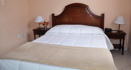 Кровать или кровати в номере Hotel Santa Amalia