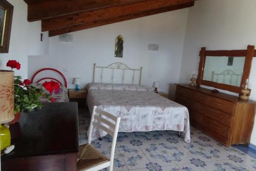 Katil atau katil-katil dalam bilik di Balconcino degli innamorati Tropea
