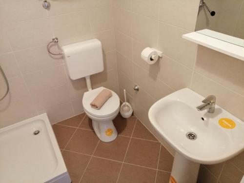 A bathroom at Apartments Monika Nin