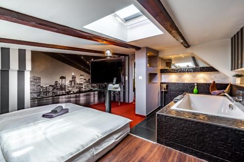 Kuchyň nebo kuchyňský kout v ubytování SL'otel - Das StadtHotel - voll Klimatisiert