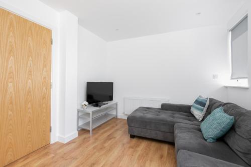 TV o dispositivi per l'intrattenimento presso Skyvillion - COZY APARTMENTS in Enfield Town With Free Parking & Wifi
