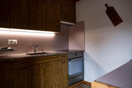 Kuchyň nebo kuchyňský kout v ubytování Chasa Archas