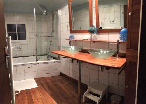 Bathroom sa Gite de Sologne "les galoches"