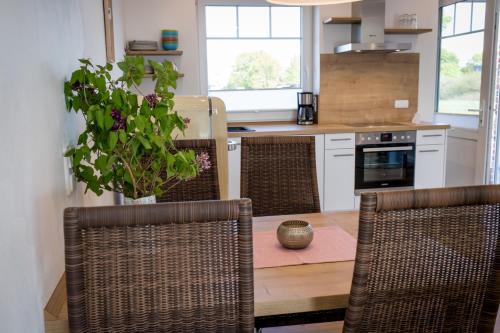 Η κουζίνα ή μικρή κουζίνα στο Gästehaus hygge