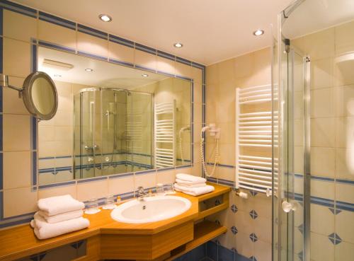 Koupelna v ubytování Hotel Strandhof