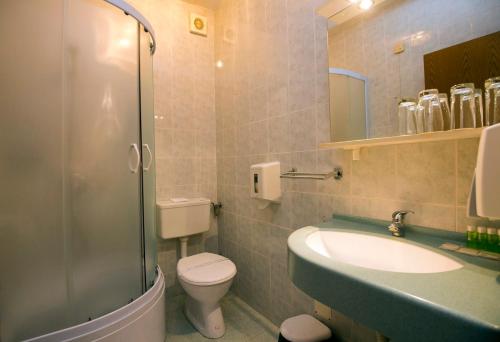 Koupelna v ubytování Motel Kod Bakija