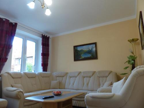 Posezení v ubytování Ferienwohnung mit Brockenblick