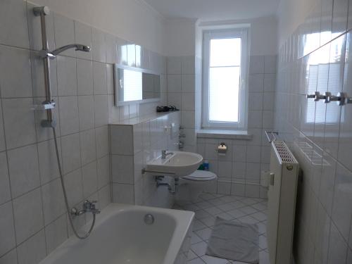 Koupelna v ubytování Ferienwohnung mit Brockenblick