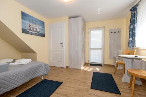 Postel nebo postele na pokoji v ubytování Villa Nautilus