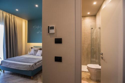 Koupelna v ubytování Hotel Europa