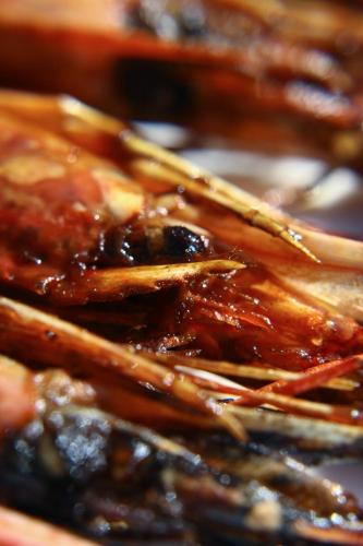 a pile of food with sauce on it at Sofitel Algiers Hamma Garden in Alger
