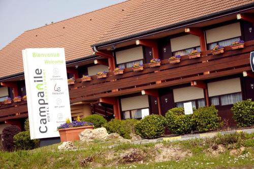 a building with a sign in front of it at Campanile Epernay - Dizy 51530 in Épernay