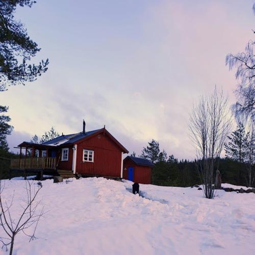 冬のLillesjö stuguthyrningの様子