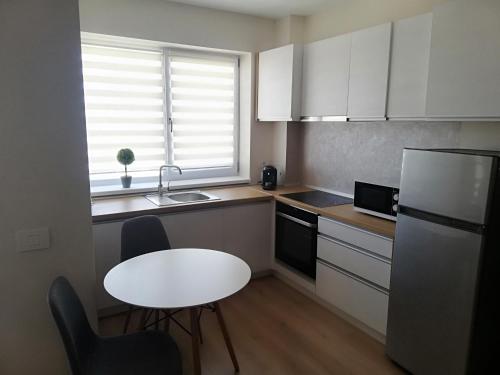 Kuchyň nebo kuchyňský kout v ubytování Glamour Studio