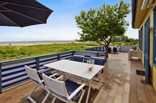 Balkon lub taras w obiekcie Skærven Beachfront Apartments and Cottage