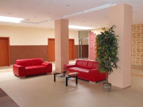 The lobby or reception area at Motel Boczów-Polmax