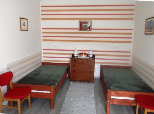 Postel nebo postele na pokoji v ubytování JOLANDA Vendégház