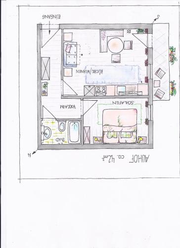 Biobauernhof Hauserbauerの見取り図または間取り図