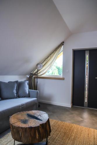 Χώρος καθιστικού στο Apartamenty Skarpa