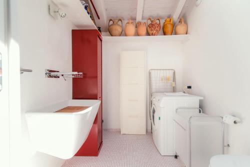 Et badeværelse på Como Lake & Mountain