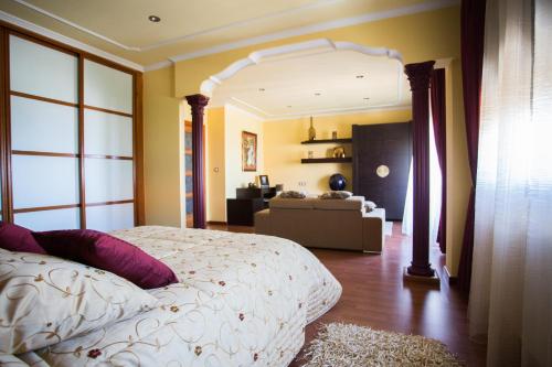 เตียงในห้องที่ Casa Cotón - Chalet vacacional de playa