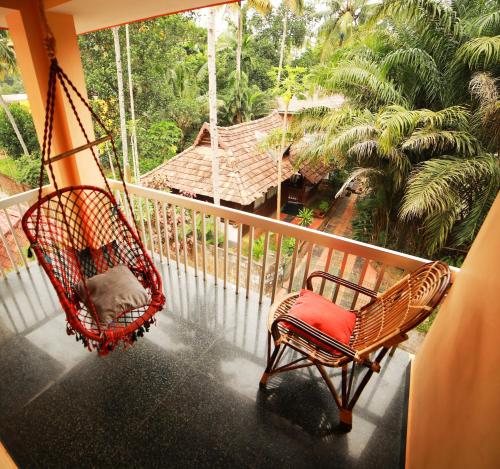 En balkong eller terrasse på Indian Art Villa