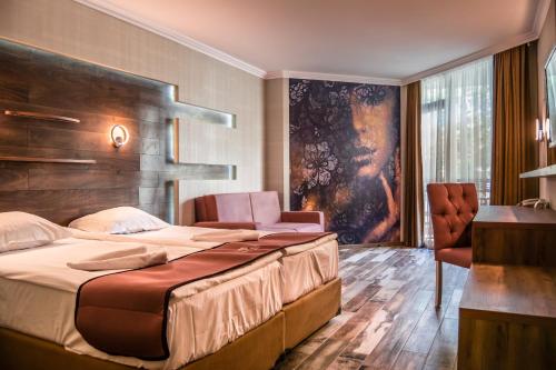 Hotel Baikal - All Inclusive 객실 침대