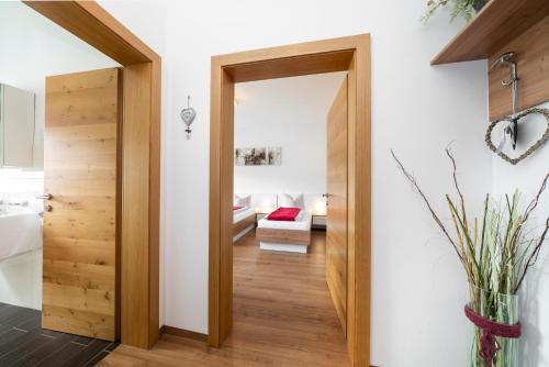 Postel nebo postele na pokoji v ubytování Pension Gschaider