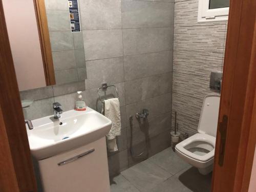 Bilik mandi di Apartment Jardin Carthage