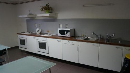 A kitchen or kitchenette at Ubytovací areál Rouchovany