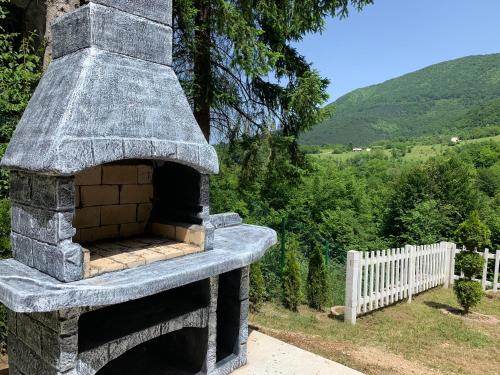 別荘から撮影された、または一般的な山の景色