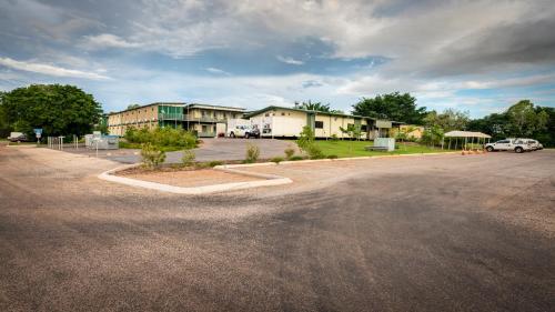 a parking lot in front of a building at Victoria Village in Katherine