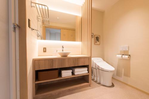 Koupelna v ubytování Hotel ZIZI Kyoto Gion