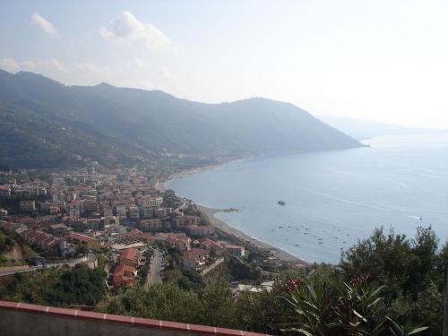 a view of a city and the ocean at Villafiorita in Gioiosa Marea