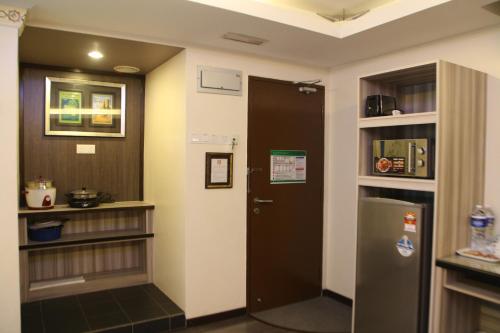 Kuchyň nebo kuchyňský kout v ubytování Shamrock Guest House