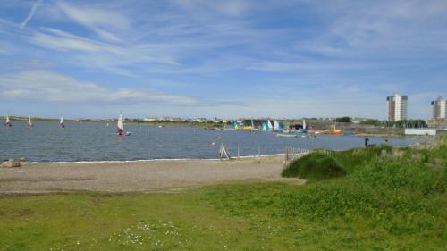 a large body of water with boats in it at TEA in Liverpool - Private - Quiet - Ground Floor - En-suite - Walk-in-shower in Liverpool