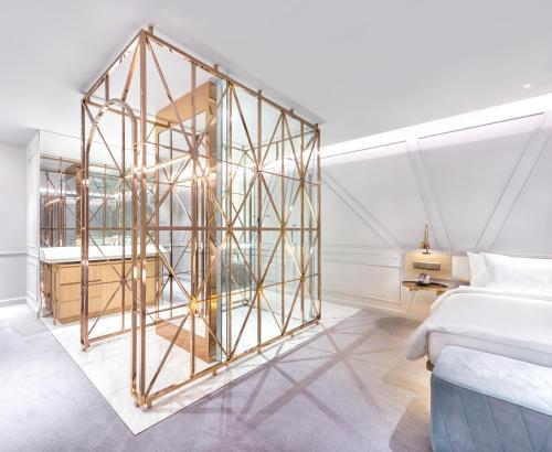 Katil atau katil-katil dalam bilik di The Prestige Hotel Penang, a Member of Design Hotels