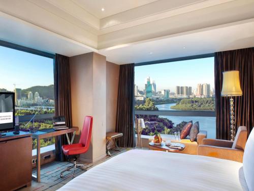 Postel nebo postele na pokoji v ubytování Pullman Xiamen Powerlong