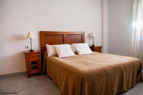 Cama o camas de una habitación en La Mojonera