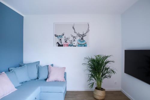 Μια τηλεόραση ή/και κέντρο ψυχαγωγίας στο Apartamenty Skarpa