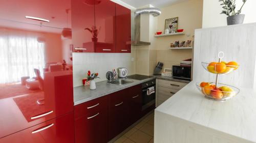 Kuchyň nebo kuchyňský kout v ubytování Calla apartment Zagreb - NOVI APARTMAN, GARAŽA, VIDEO NADZOR