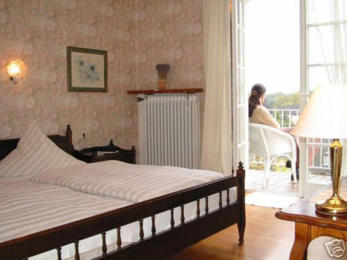 Postel nebo postele na pokoji v ubytování Hotel zum alten Brauhaus