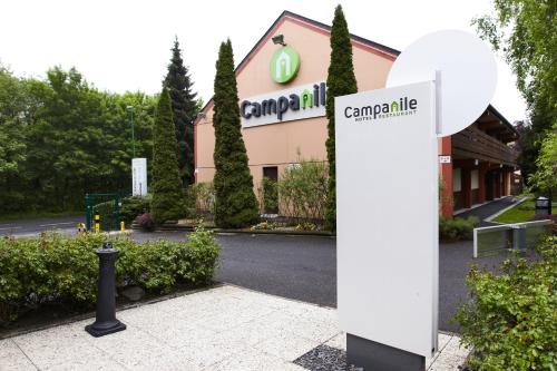 a sign in front of a building at Campanile Charleville-Mezières in Charleville-Mézières