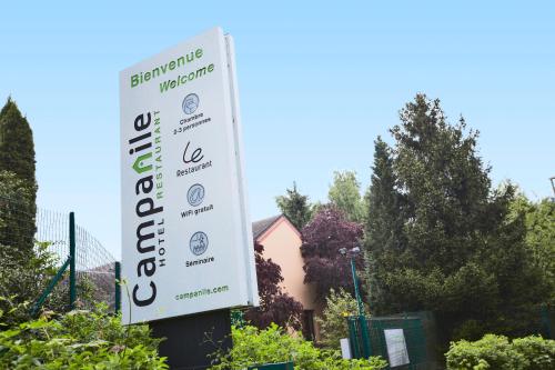 a sign for a garden in front of a house at Campanile Charleville-Mezières in Charleville-Mézières