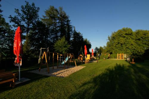 a park with a playground with at April hotel Panorama in Rychnov nad Kněžnou