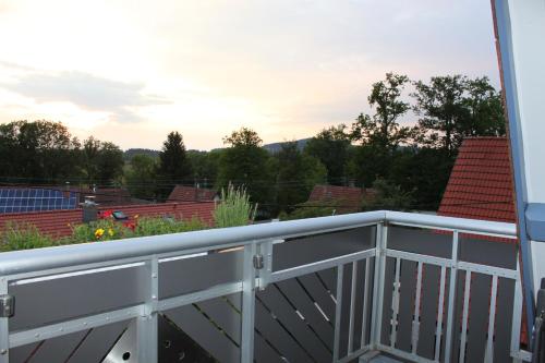 a view from the balcony of a house at Ferienwohnung Briechle in Isny im Allgäu